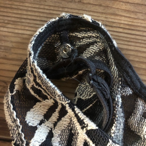 Free People fit and flare miles of lace floral dress - Picture 6 of 11